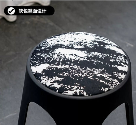 ABOUT WHITE Esmira Nordic Thickened Plastic Small Stool from ABOUT WHITE