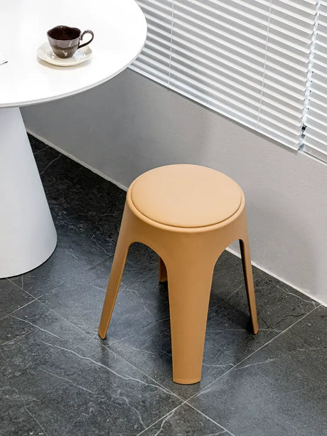 ABOUT WHITE Esmira Nordic Thickened Plastic Small Stool from ABOUT WHITE