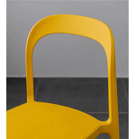 ABOUT WHITE Evangeline Minimalist Plastic Chair for Small Spaces from ABOUT WHITE