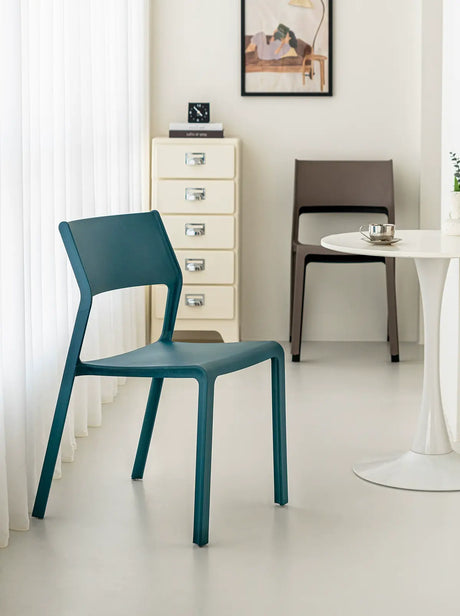 ABOUT WHITE Fernanda Minimalist Stackable Dining Chair from ABOUT WHITE