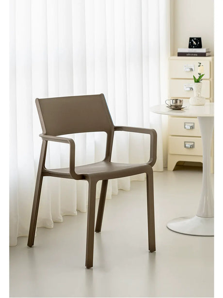 ABOUT WHITE Fernanda Minimalist Stackable Dining Chair from ABOUT WHITE