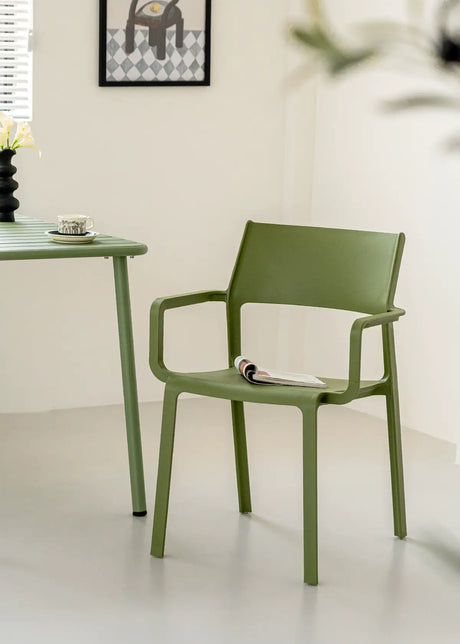 ABOUT WHITE Fernanda Minimalist Stackable Dining Chair from ABOUT WHITE