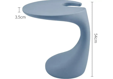 ABOUT WHITE Helene Minimalist Scandinavian Plastic Bed Coffee Table from ABOUT WHITE