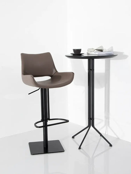ABOUT WHITE Isabeau Nordic Simple High-Foot Bar Chair with Rotation & Light Luxury. from ABOUT WHITE