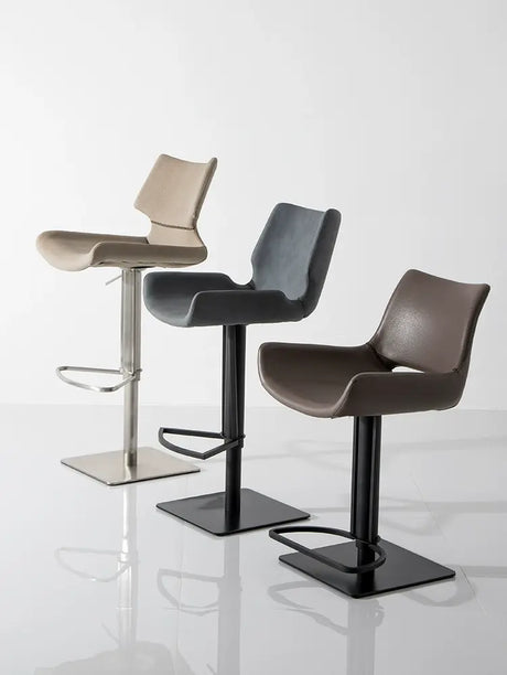 ABOUT WHITE Isabeau Nordic Simple High-Foot Bar Chair with Rotation & Light Luxury. from ABOUT WHITE