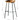 ABOUT WHITE Isadora Minimalist Iron High Bar Stool from ABOUT WHITE