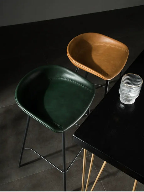 ABOUT WHITE Isadora Minimalist Iron High Bar Stool from ABOUT WHITE
