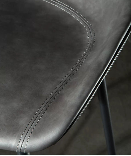 ABOUT WHITE Isadora Minimalist Iron High Bar Stool from ABOUT WHITE
