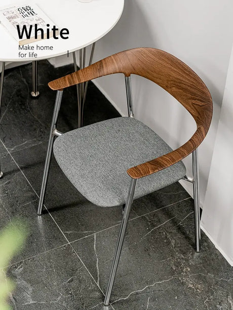 ABOUT WHITE Isadora Minimalist Stackable Dining Chair from ABOUT WHITE