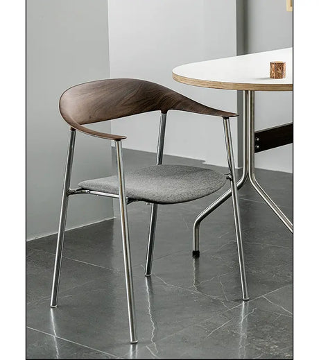 ABOUT WHITE Isadora Minimalist Stackable Dining Chair from ABOUT WHITE