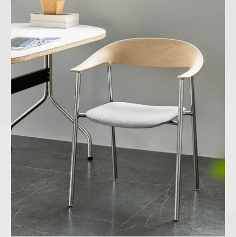 ABOUT WHITE Isadora Minimalist Stackable Dining Chair from ABOUT WHITE