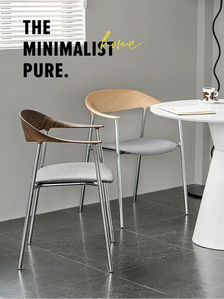 ABOUT WHITE Isadora Minimalist Stackable Dining Chair from ABOUT WHITE