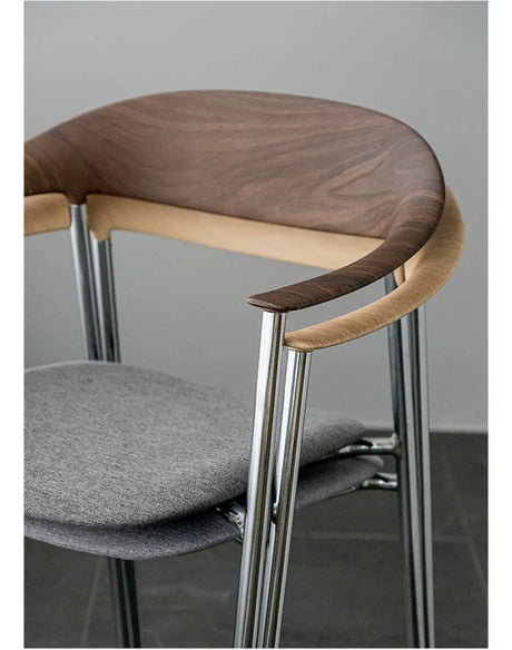 ABOUT WHITE Isadora Minimalist Stackable Dining Chair from ABOUT WHITE