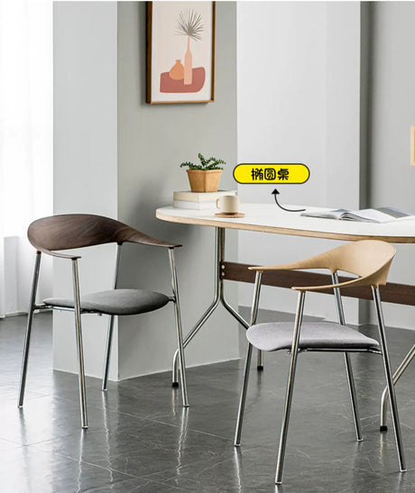 ABOUT WHITE Isadora Minimalist Stackable Dining Chair from ABOUT WHITE