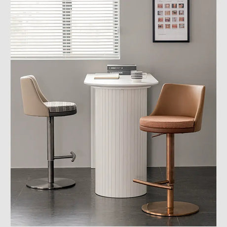 ABOUT WHITE Isadora Nordic Light Luxury High Stool from ABOUT WHITE