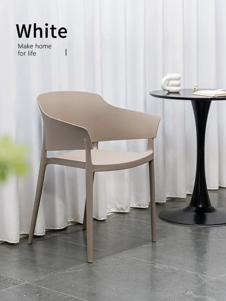ABOUT WHITE Isadora Scandinavian Ergonomic Dining Chair from ABOUT WHITE