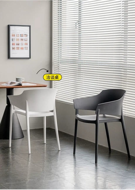 ABOUT WHITE Isadora Scandinavian Ergonomic Dining Chair from ABOUT WHITE