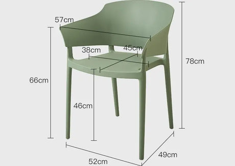 ABOUT WHITE Isadora Scandinavian Ergonomic Dining Chair from ABOUT WHITE
