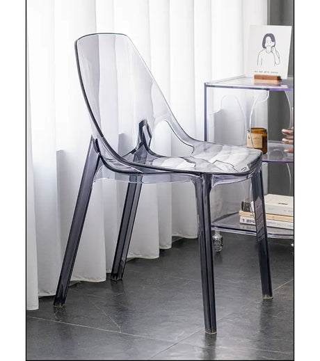 ABOUT WHITE Isadora Transparent Crystal Dining Chair - Nordic Acrylic Design from ABOUT WHITE