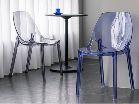 ABOUT WHITE Isadora Transparent Crystal Dining Chair - Nordic Acrylic Design from ABOUT WHITE