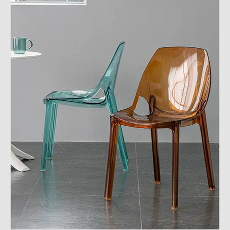ABOUT WHITE Isadora Transparent Crystal Dining Chair - Nordic Acrylic Design from ABOUT WHITE