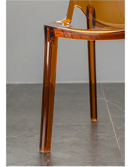 ABOUT WHITE Isadora Transparent Crystal Dining Chair - Nordic Acrylic Design from ABOUT WHITE