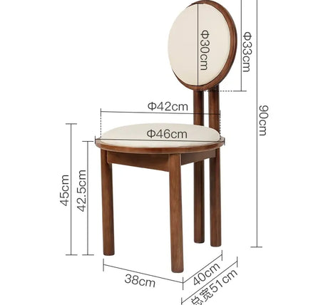 ABOUT WHITE Isadora Vintage Designer Backrest Leisure Chair from ABOUT WHITE
