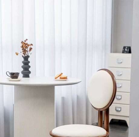 ABOUT WHITE Isadora Vintage Designer Backrest Leisure Chair from ABOUT WHITE