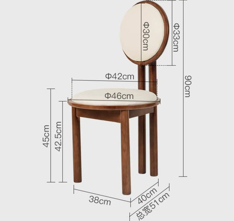 ABOUT WHITE Isadora Vintage Designer Backrest Leisure Chair from ABOUT WHITE