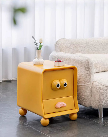 ABOUT WHITE Isolde Chic Minimalist Nightstand Storage Cabinet from ABOUT WHITE