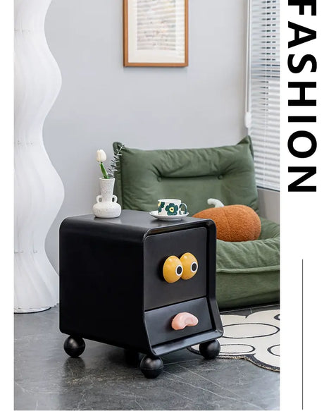 ABOUT WHITE Isolde Chic Minimalist Nightstand Storage Cabinet from ABOUT WHITE