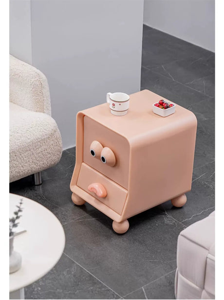 ABOUT WHITE Isolde Chic Minimalist Nightstand Storage Cabinet from ABOUT WHITE