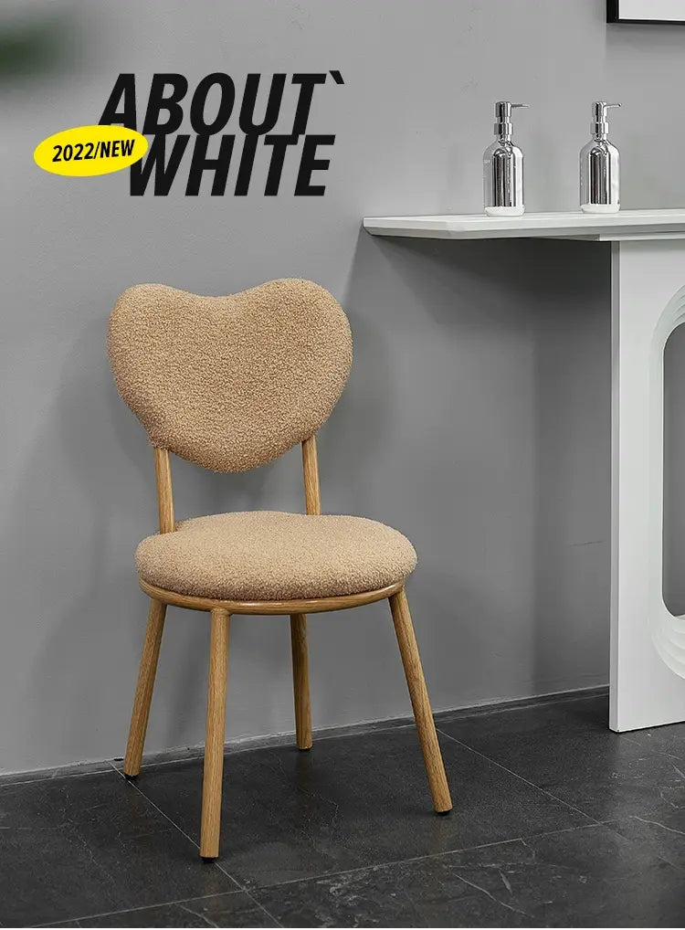 ABOUT WHITE Isolde Chic Soft Upholstered Dining Chair from ABOUT WHITE