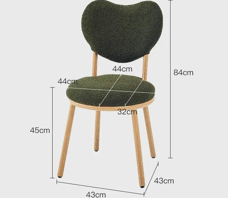 ABOUT WHITE Isolde Chic Soft Upholstered Dining Chair from ABOUT WHITE