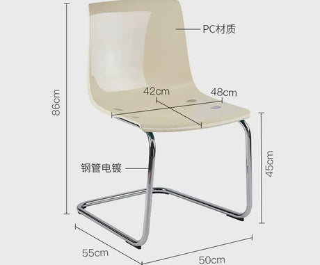 ABOUT WHITE Isolde Elegant Transparent Acrylic Dining Chair from ABOUT WHITE