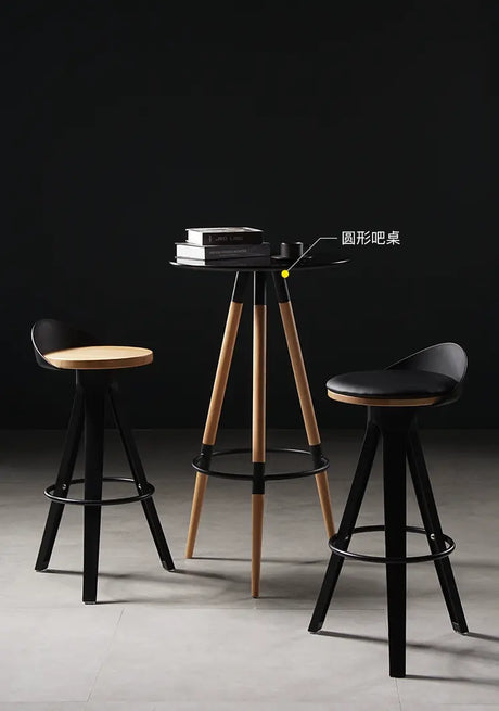 ABOUT WHITE Isolde Minimalist Scandinavian Bar Chair from ABOUT WHITE
