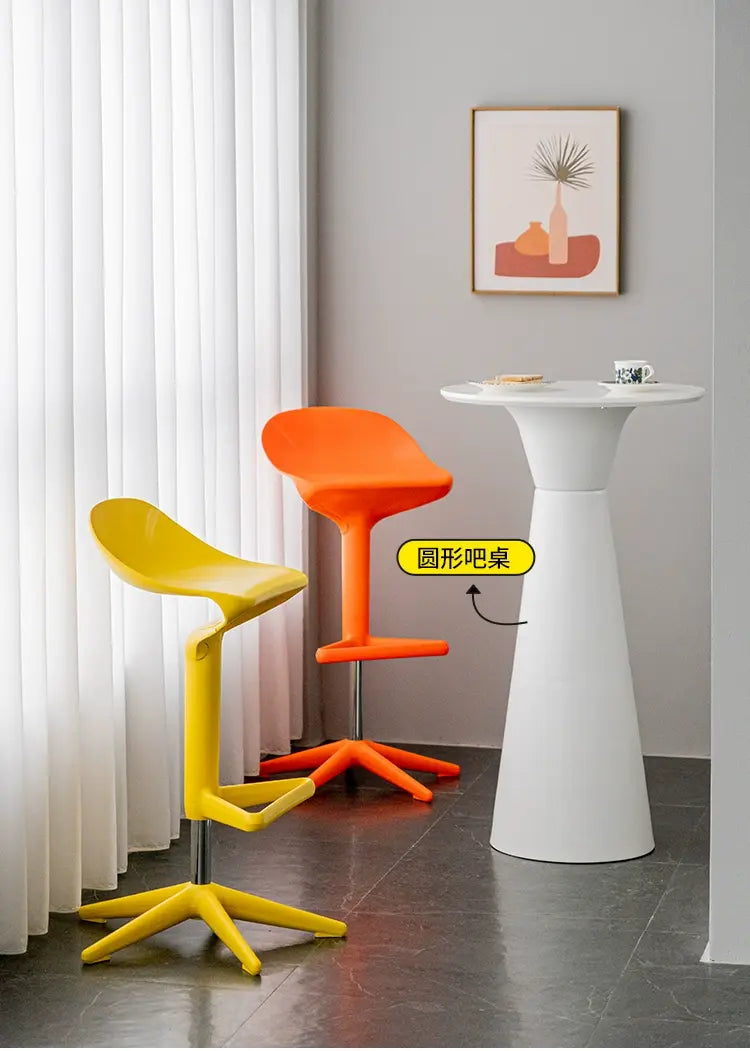 ABOUT WHITE Isolde Minimalist Sleek Bar Chair from ABOUT WHITE