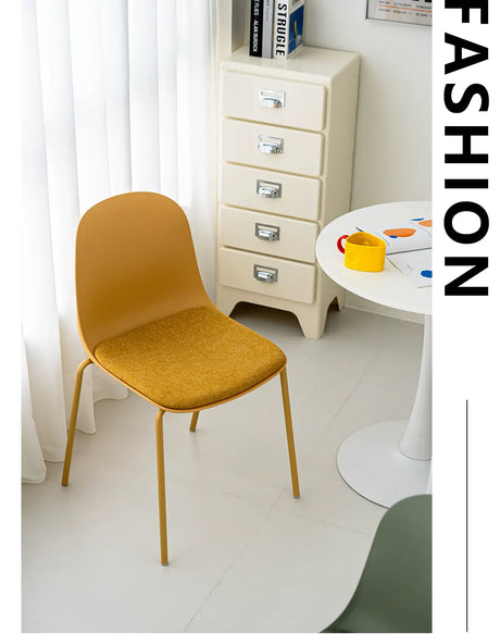 ABOUT WHITE Isolde Minimalist Stackable Dining Chair from ABOUT WHITE