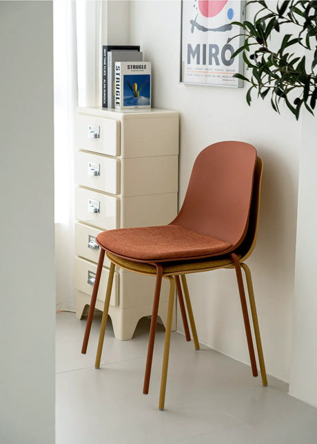 ABOUT WHITE Isolde Minimalist Stackable Dining Chair from ABOUT WHITE