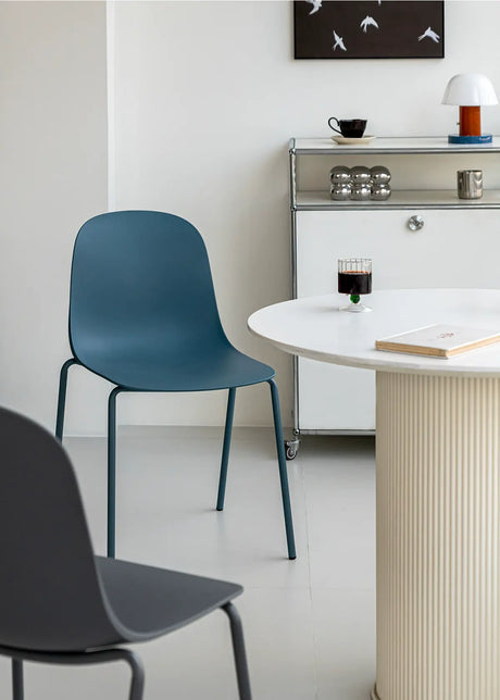 ABOUT WHITE Isolde Minimalist Stackable Dining Chair from ABOUT WHITE