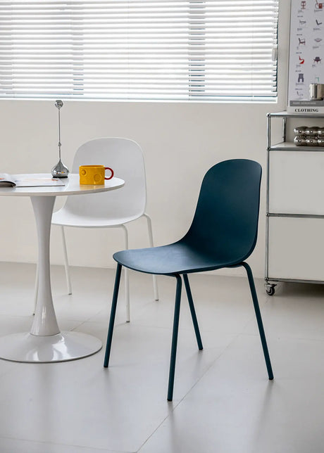 ABOUT WHITE Isolde Minimalist Stackable Dining Chair from ABOUT WHITE