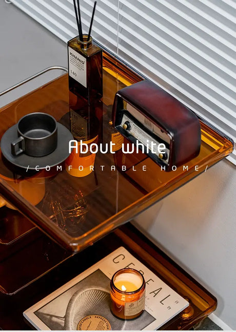 ABOUT WHITE Isolde Modern Minimalist Acrylic Coffee Table from ABOUT WHITE