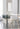 ABOUT WHITE Isolde Sleek Transparent Modern Makeup Chair from ABOUT WHITE