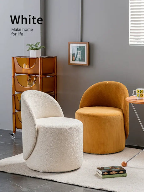 ABOUT WHITE Isolde Velvet Rotating Single Chair from ABOUT WHITE