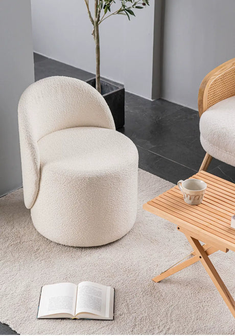 ABOUT WHITE Isolde Velvet Rotating Single Chair from ABOUT WHITE