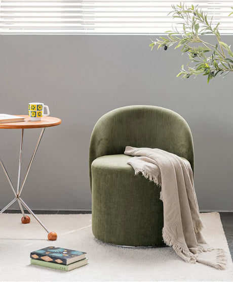 ABOUT WHITE Isolde Velvet Rotating Single Chair from ABOUT WHITE
