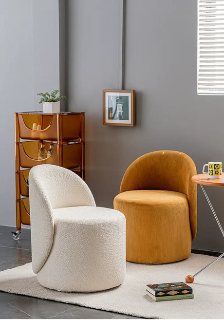 ABOUT WHITE Isolde Velvet Rotating Single Chair from ABOUT WHITE