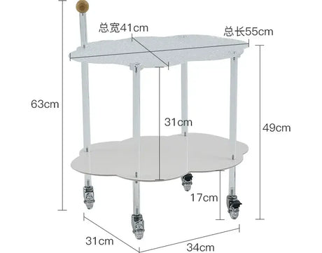 ABOUT WHITE Jiaxing Versatile Movable Storage Side Table. from ABOUT WHITE