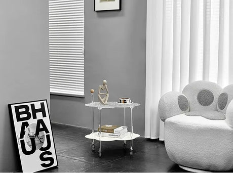 ABOUT WHITE Jiaxing Versatile Movable Storage Side Table. from ABOUT WHITE