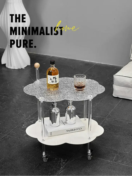 ABOUT WHITE Jiaxing Versatile Movable Storage Side Table. from ABOUT WHITE